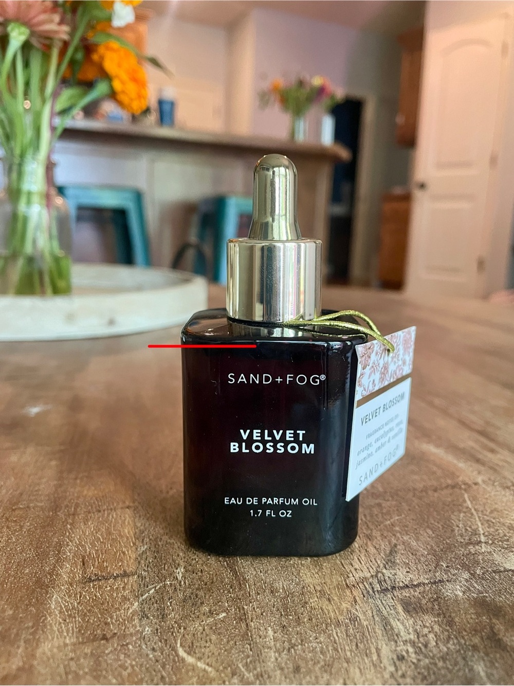 SAND+FOG Velvet Blossom Body & Bath Oil — Deep Burgundy